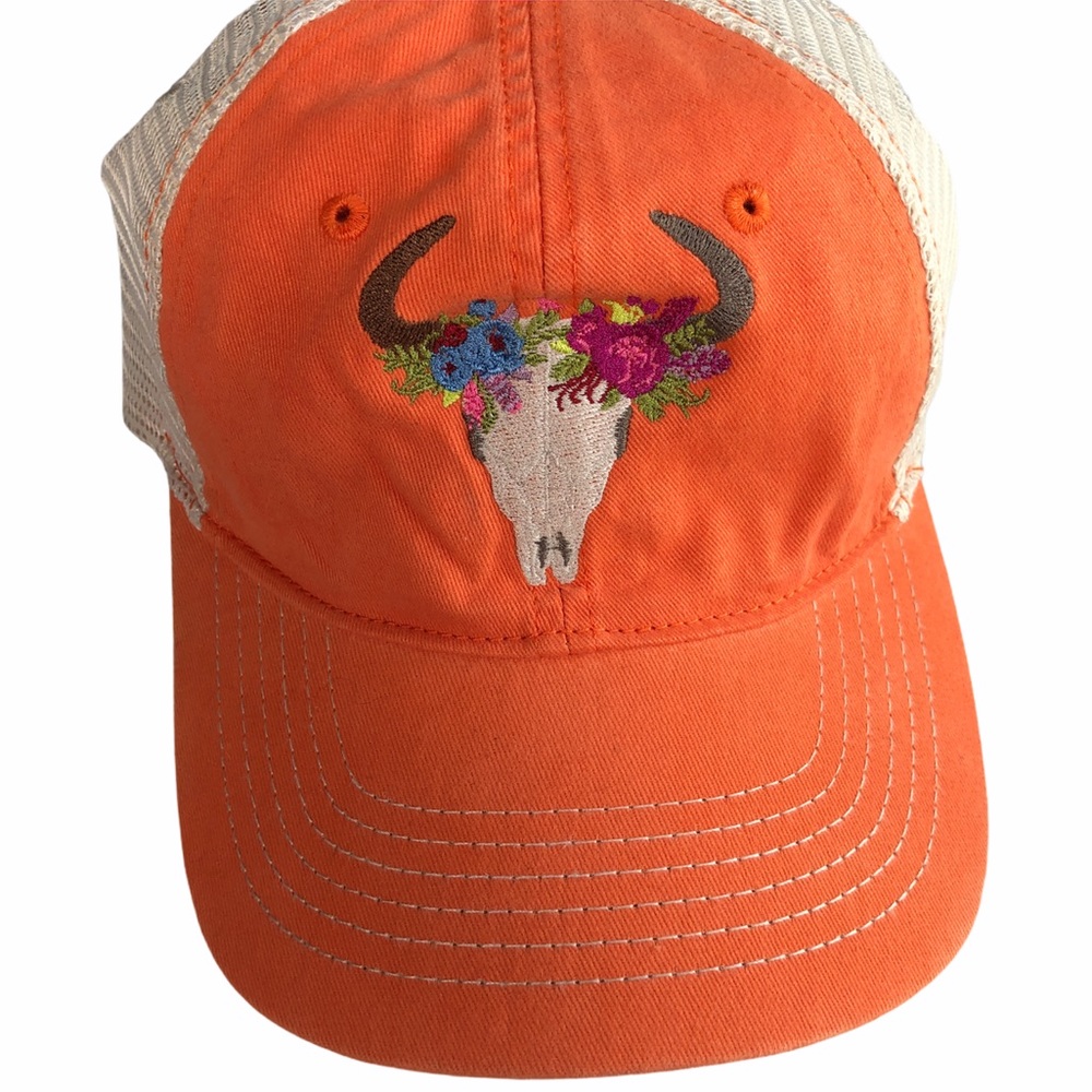 NWOT Longhorn Baseball Cap Orange With Mesh Back